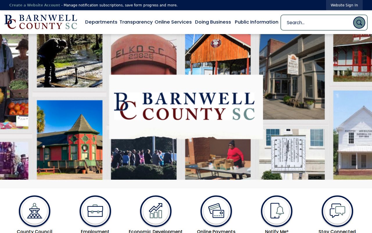 Barnwell County criminal records county government directory